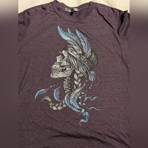 Hot Leathers Purple Women's Tee. Slim Fit. Xl